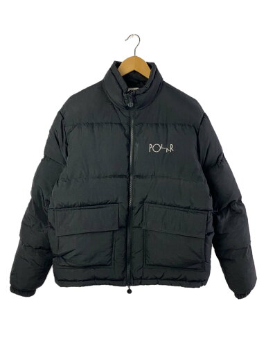 【中古】POLAR SKATE CO.◆ダウンジャケット/S/ナイロン/BLK【メンズウェア】