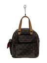 【中古】LOUIS VUITTON◆エクサントリ・シテ_モノグラム・キャンバス_BRW/PVC/BRW【バッグ】