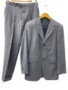 【中古】Paul Smith◆×Loro Piana/セットアップ/L/ウール/GRY/ストライプ/SS-HK-39122【メンズウェア】