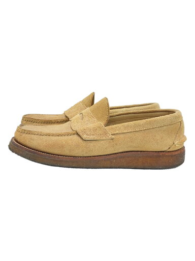 【中古】YUKETEN◆ローファー/USA製/BEG/スウェード【シューズ】 【中古】YUKETEN◆ローファー/USA製/BEG/スウェード【シューズ】
