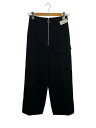【中古】PHEENY◆ボトム/1/ウール/BLK/PA22-PT01/HARD TWILL ZIP SLACKS【レディースウェア】
