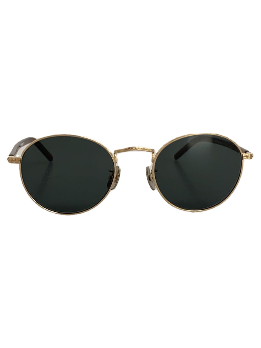 NOCHINO OPTICAL◆KYOKUSUI/サングラス/メタル/GLD/GRN/メンズ