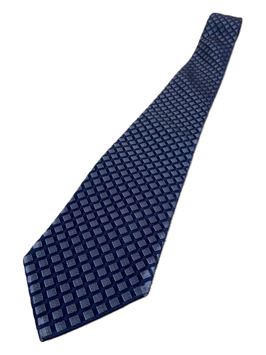 LOUIS VUITTON - 【中古】LOUIS VUITTON◆ネクタイ/シルク/NVY/総柄/メンズ【服飾雑貨他】