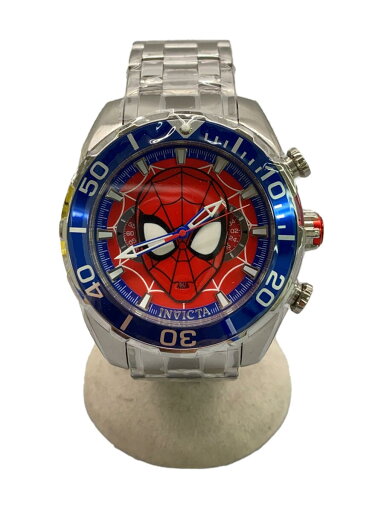 【中古】invicta◆腕時計/アナログ/--/RED/SLV【服飾雑貨他】 【中古】invicta◆腕時計/アナログ/--/RED/SLV【服飾雑貨他】