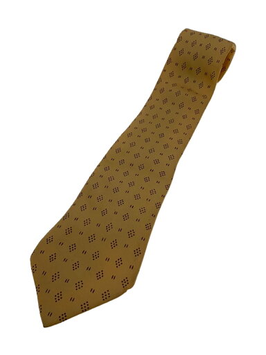 【中古】HERMES◆ネクタイ/シルク/YLW/総柄/メンズ【服飾雑貨他】 【中古】HERMES◆ネクタイ/シルク/YLW/総柄/メンズ【服飾雑貨他】