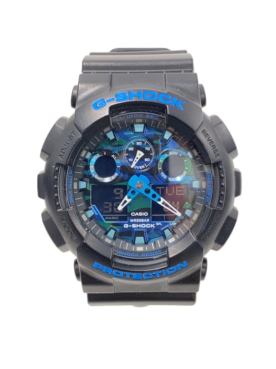 【中古】CASIO◆クォーツ腕時計・G-SHOCK/デジアナ/BLK//【服飾雑貨他】