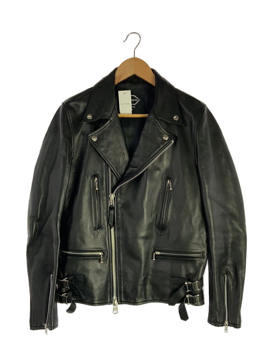 【ブランド】Y’2 LEATHER 【ブランドカナ】ワイツーレザー 【型番】 【程度】B 【サイズ】40 【メインカラー】ブラック 【素材・生地】レザー牛革 【キーワード】　　 2025/01/29 セカンドストリート浦安店【2900】【中古】Y’2 LEATHER◆ダブルライダースジャケット/40/牛革 ブランド Y’2 LEATHER 型番 カラー ブラック 柄 無地 素材・生地 レザー牛革>色・素材について サイズ 40>サイズ表示について 実寸（cm） 【ジャケット】 肩幅：40 / 身幅：47 / 着丈：64 / 袖丈：62 / ゆき：/ 【その他】 その他サイズ：/ 商品は　セカンドストリート浦安店の店頭にて販売しております。商品に関するお問合わせは、お電話(TEL:047-304-6151)にて、問合わせ番号：2329005672240をお伝えください。 配送方法やお支払い方法に関するお問い合わせは、サポートセンターまでご連絡をお願いします。 ※お電話の対応は営業時間内のみとなります。お問い合わせフォームでお問い合わせの際はご注文番号をご記入下さい この商品に関する出品店舗からのコメント OVER WORLD/シボ革