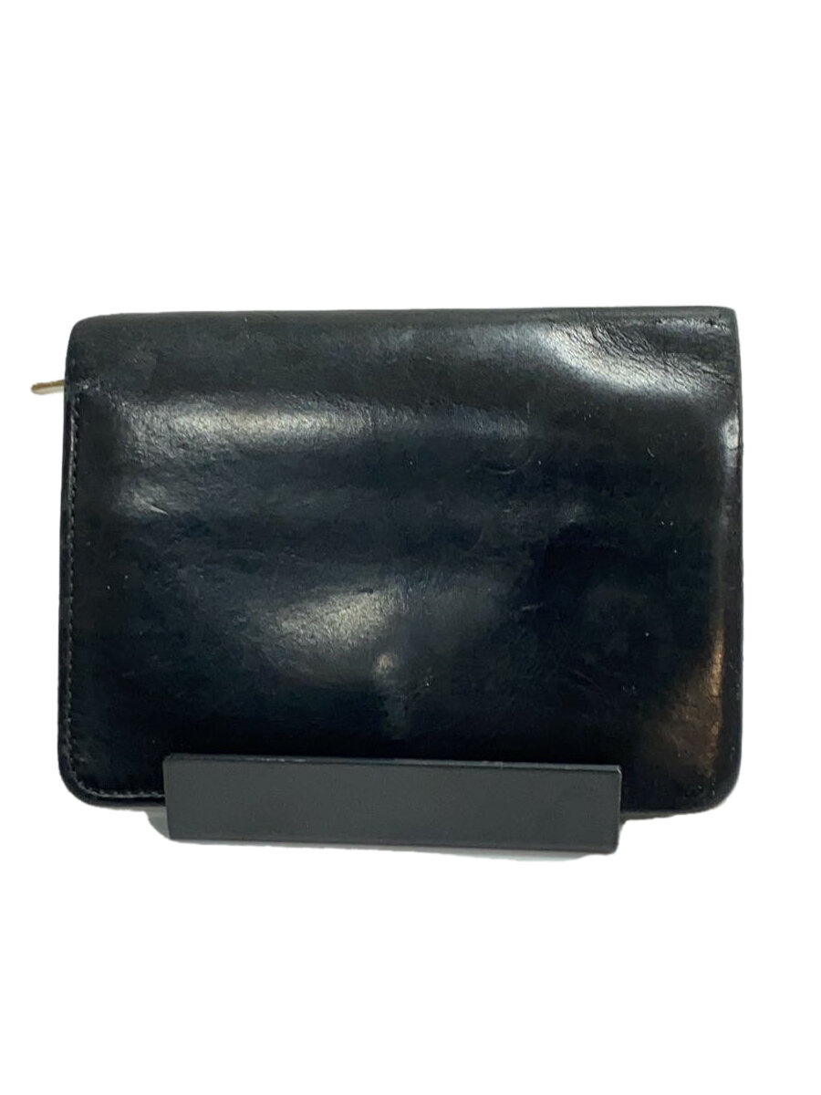 【中古】forme◆Short Wallet/レザー/ブラック/メンズ【服飾雑貨他】