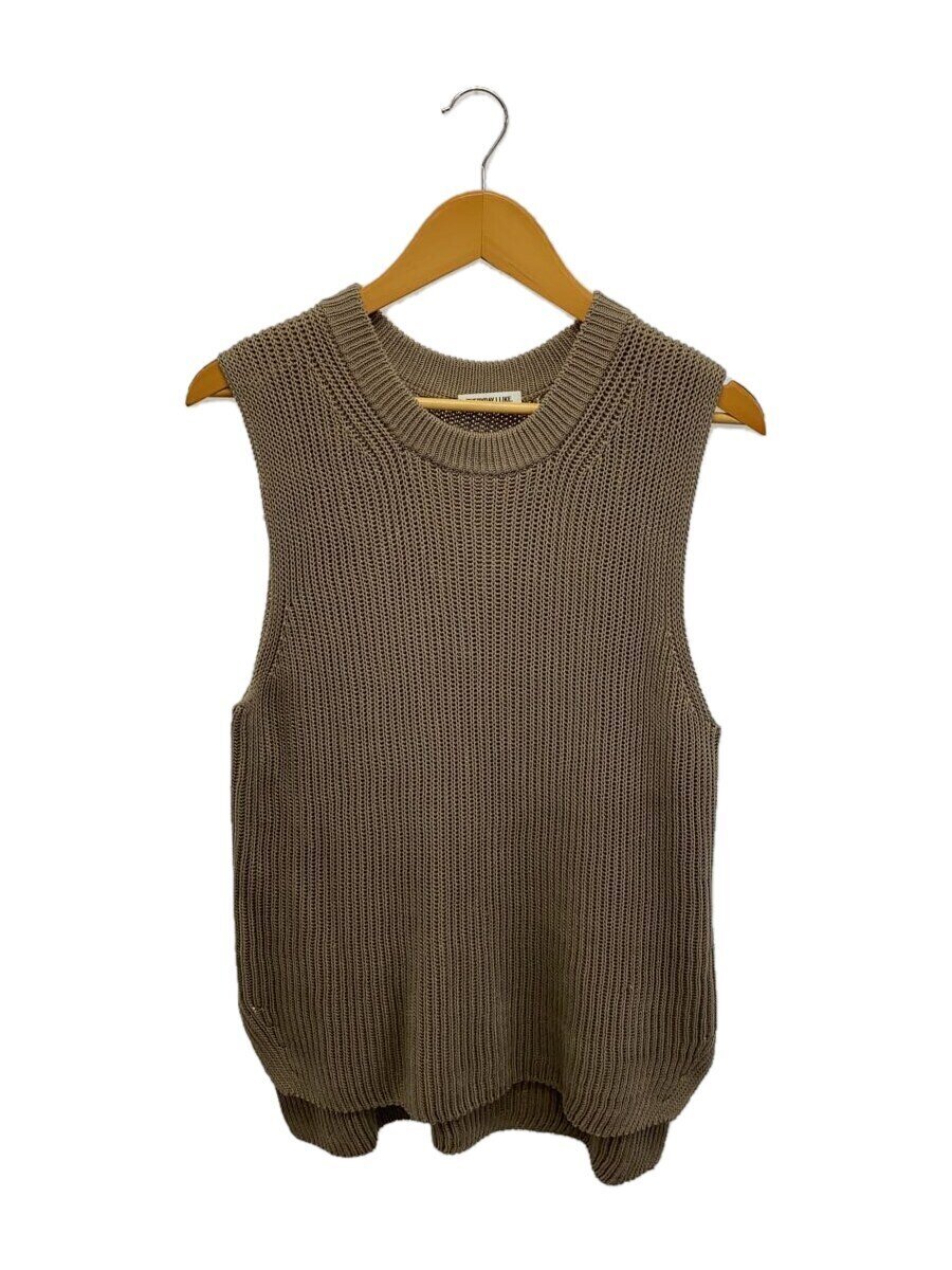 【中古】EVERYDAY I LIKE.◆24SS/Deuxieme Classe/Polite ニットベスト/コットン/BR...