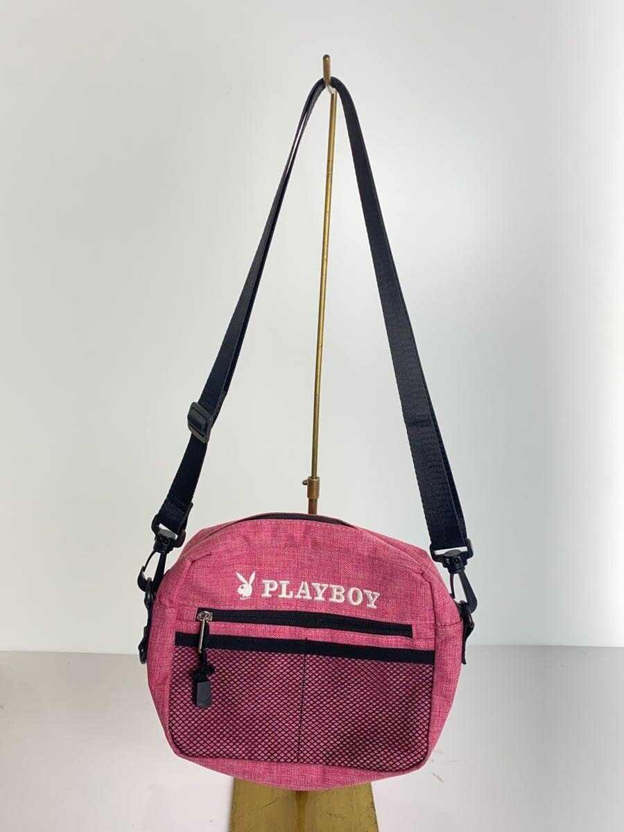 【中古】PLAYBOY◆ショルダーバッグ/--/PNK/アニマル【バッグ】