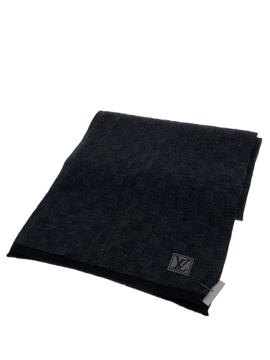 【中古】LOUIS VUITTON◆ネオプティダミエ/S00/マフラー/ウール/BLK/メンズ/M77987...