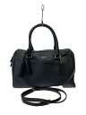 【中古】COACH◆ボストンバッグ/レザー/BLK/無地/A1373-2462224622【バッグ】