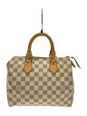 【中古】LOUIS VUITTON◆スピーディ25_ダミエ・アズール_WHT/PVC/WHT【バッグ】(4)