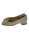 【中古】GUCCI◆フラットパンプス/35.5/CRM/645600【シューズ】