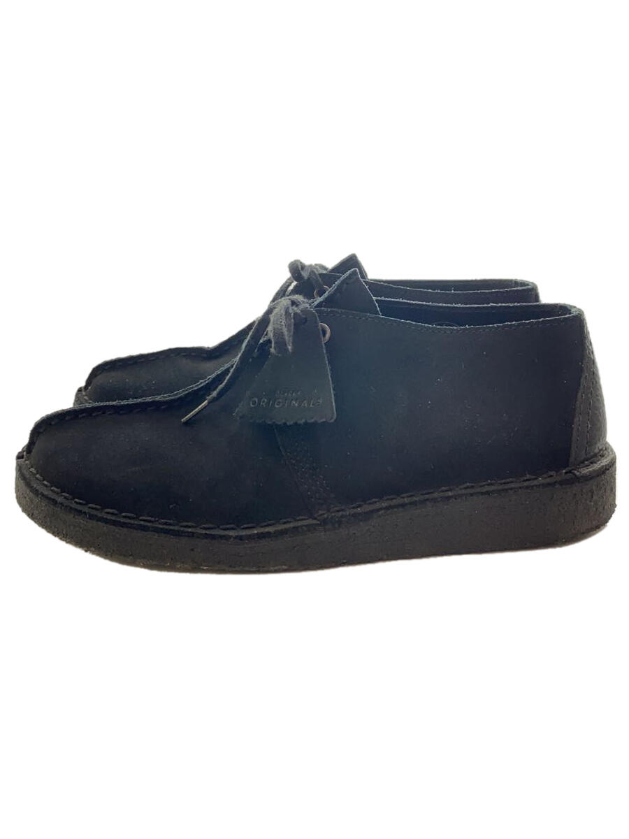 【中古】Clarks◆チャッカブーツ/26.5cm/BLK/21621/261386677080【シューズ】