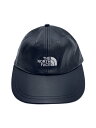 【中古】THE NORTH FACE◆Leather 6-Panel Cap/--/羊革/BLK/無地/メンズ/NN41804I【服飾雑貨他】