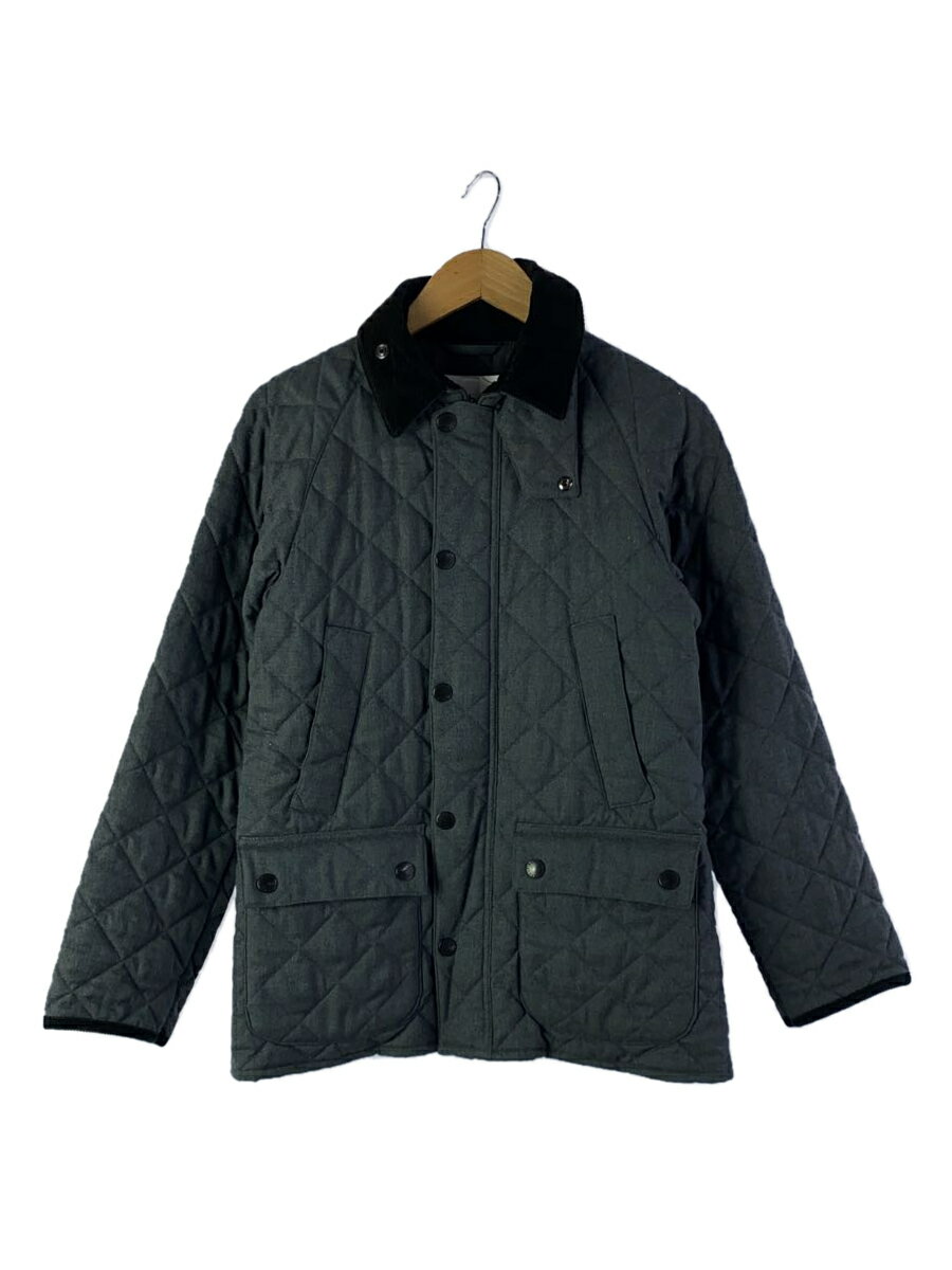 【中古】Barbour◆キルティングジャケット/34/ウール/GRY/1702479【メンズウェア】