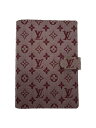 【中古】LOUIS VUITTON◆アジェンダPM_モノグラム・ミニ_PNK/キャンバス/PNK/総柄/レディース【服飾雑貨他】