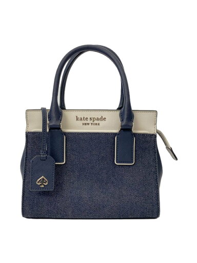 【中古】kate spade new york◆ハンドバッグ/デニム/IDG/WKRU6758【バッグ】 【中古】kate spade new york◆ハンドバッグ/デニム/IDG/WKRU6758【バッグ】