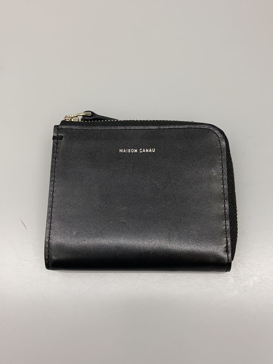 【中古】maison canau/財布/--/BLK/無地/レディース【服飾雑貨他】