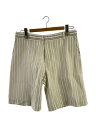【中古】Christian Dior◆Christian Dior ショートパンツ/46/ポリエステル/WHT/ストライプ/923C119A457B【メンズウェア】(4)