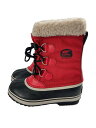 【中古】SOREL◆スノーボードブーツ/--/RED/NY1879-675【スポーツ】