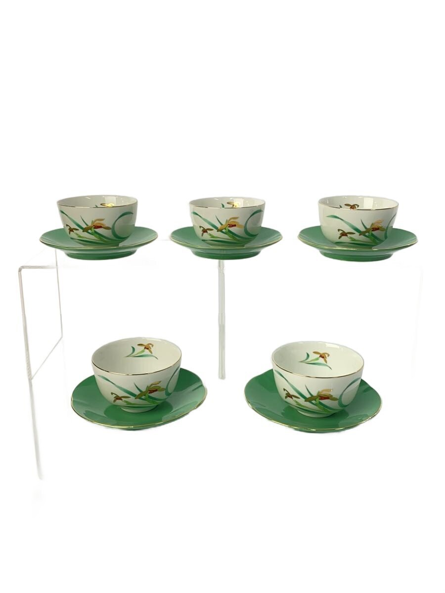 【中古】深川製磁◆湯呑/5点セット/WHT【キッチン用品】