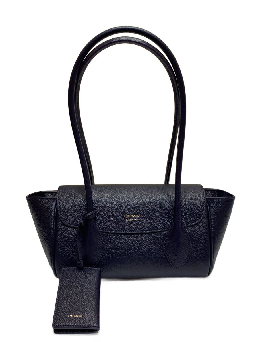 【中古】Salvatore Ferragamo◆25ss/Midnight/ハンドバッグ/牛革/NVY/無地/218953 774697【バッグ】
