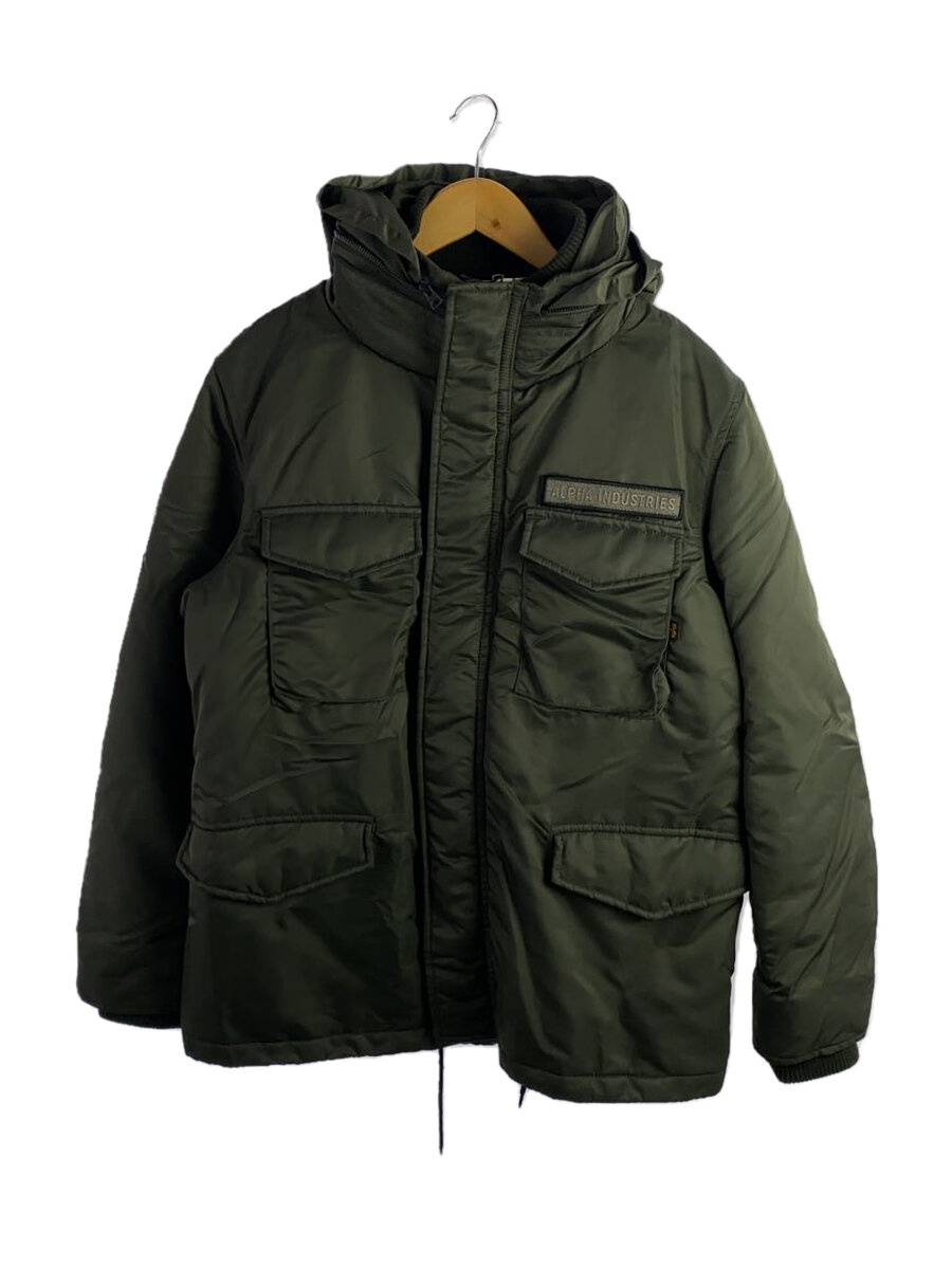 【中古】ALPHA INDUSTRIES◆ジャケット/L/ナイロン/KHK/無地/TA1467-076【メンズウェア】