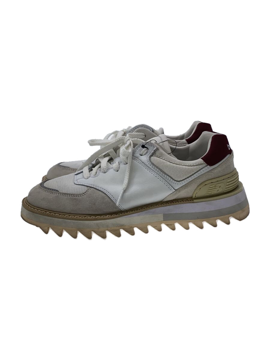 【中古】NEW BALANCE◆MS574/ホワイト/US8/WHT【シューズ】