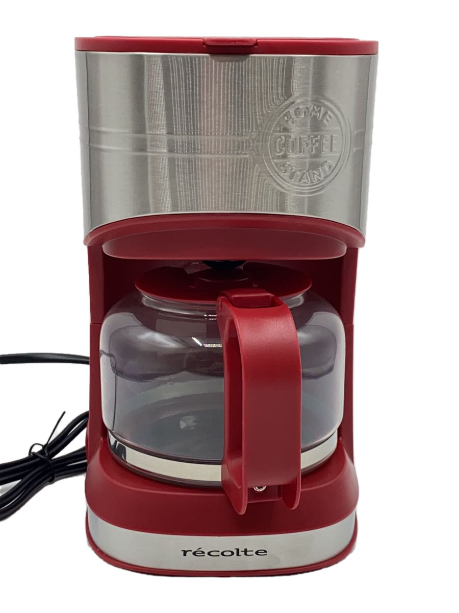 【中古】recolte◆コーヒーメーカー ホームコーヒースタンド RHCS-1(R) [レッド]【家電・ビジュアル・オーディオ】