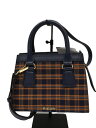 【中古】&chouette◆ショルダーバッグ/レザー/NVY/チェック【バッグ】(4)