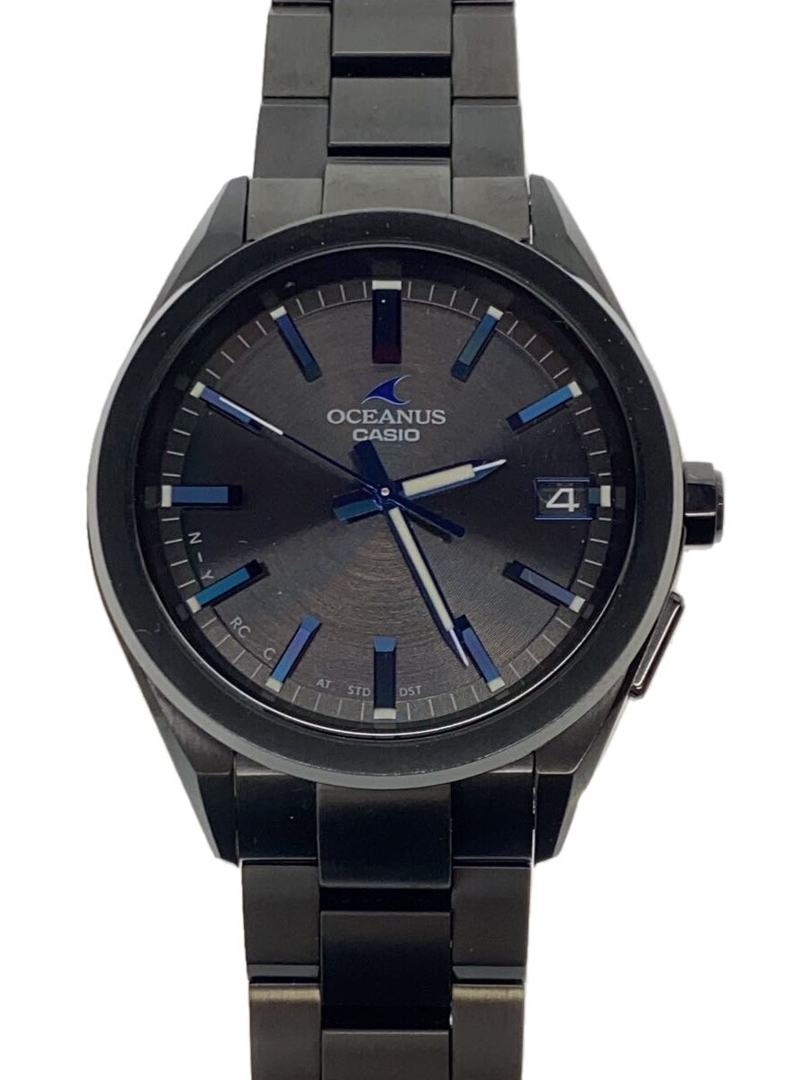 【中古】CASIO◆ソーラー腕時計_OCEANU