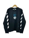 【中古】OFF-WHITE◆スウェット/S/コットン/ブラック/OMBA037R20E30005【メンズウェア】