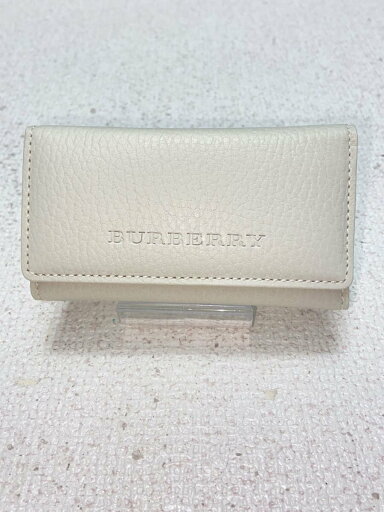 【中古】BURBERRY◆キーケース/レザー/WHT/無地/レディース【服飾雑貨他】 【中古】BURBERRY◆キーケース/レザー/WHT/無地/レディース【服飾雑貨他】