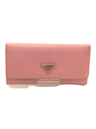 【中古】PRADA◆長財布/--/PNK/無地/レディース//【服飾雑貨他】 【中古】PRADA◆長財布/--/PNK/無地/レディース//【服飾雑貨他】
