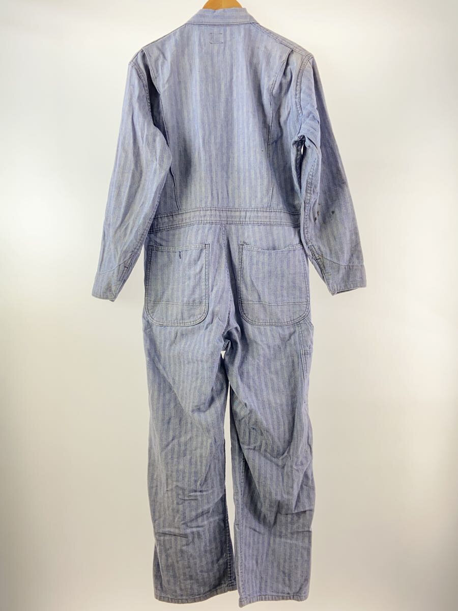 【中古】WRANGLER◆80`S/オールインワン/--/--/BLU/総柄/ヘリンボーン【メンズウェア】