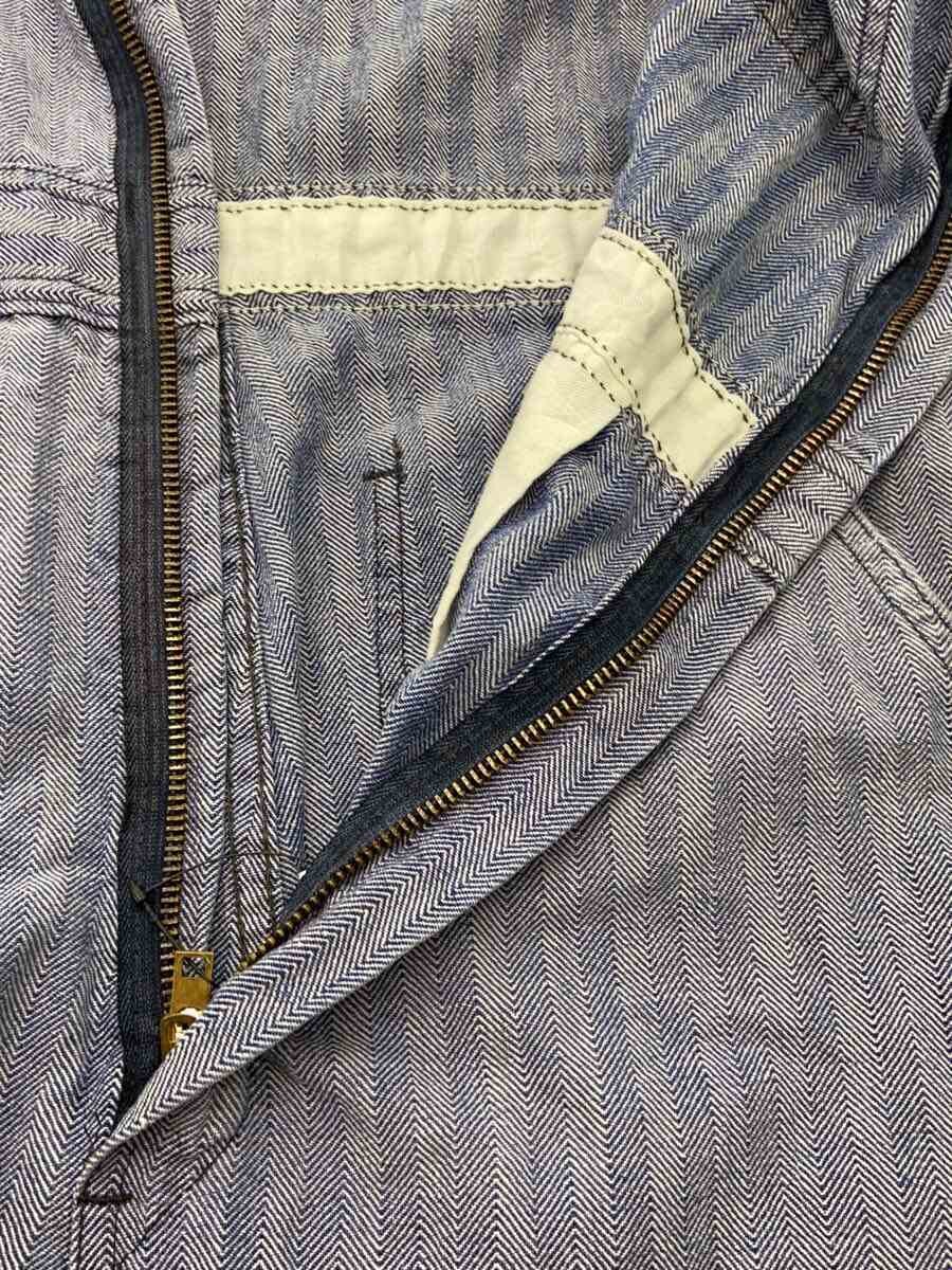 【中古】WRANGLER◆80`S/オールインワン/--/--/BLU/総柄/ヘリンボーン【メンズウェア】