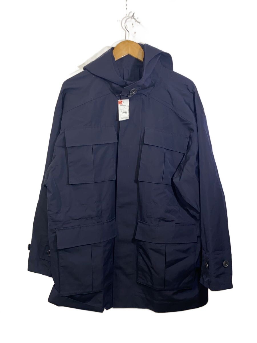 POSTELEGANT◆WOOL SILK UTILITY COAT/コート/M/ウール/NVY/co25a0010