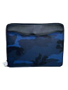 【中古】COACH◆セカンドバッグ/PVC/BLU/カモフラ/F57853/※内側レザー縁劣化有【バッグ】