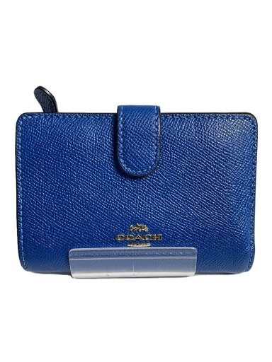 【中古】COACH◆2つ折り財布/レザー/BLU/レディース/f11484【服飾雑貨他】 【中古】COACH◆2つ折り財布/レザー/BLU/レディース/f11484【服飾雑貨他】