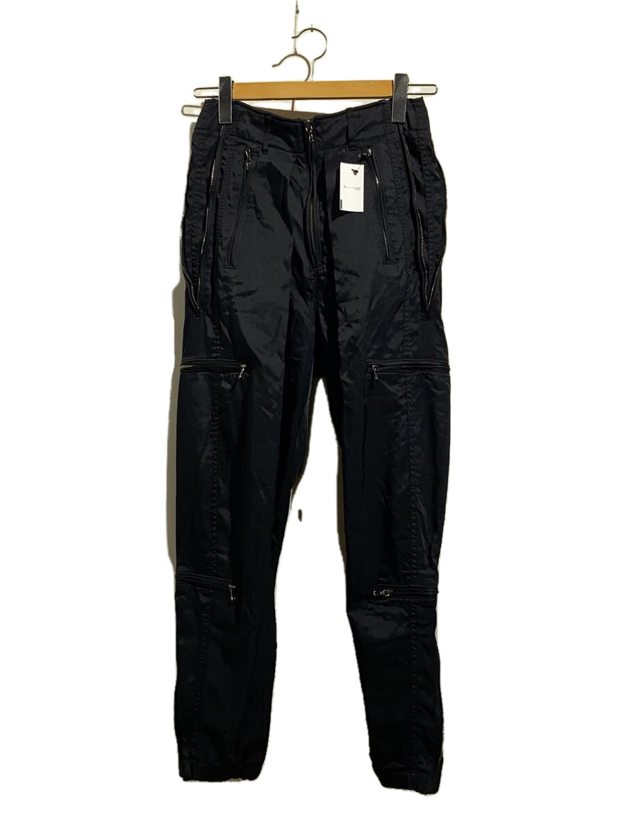 【中古】JULIUS◆rayon cotton twill/ボトム/1/レーヨン/BLK【メンズウェア】