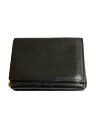 【中古】IL BISONTE◆トリフォルドウォレット/レザー/BLK/メンズ【服飾雑貨他】(4)