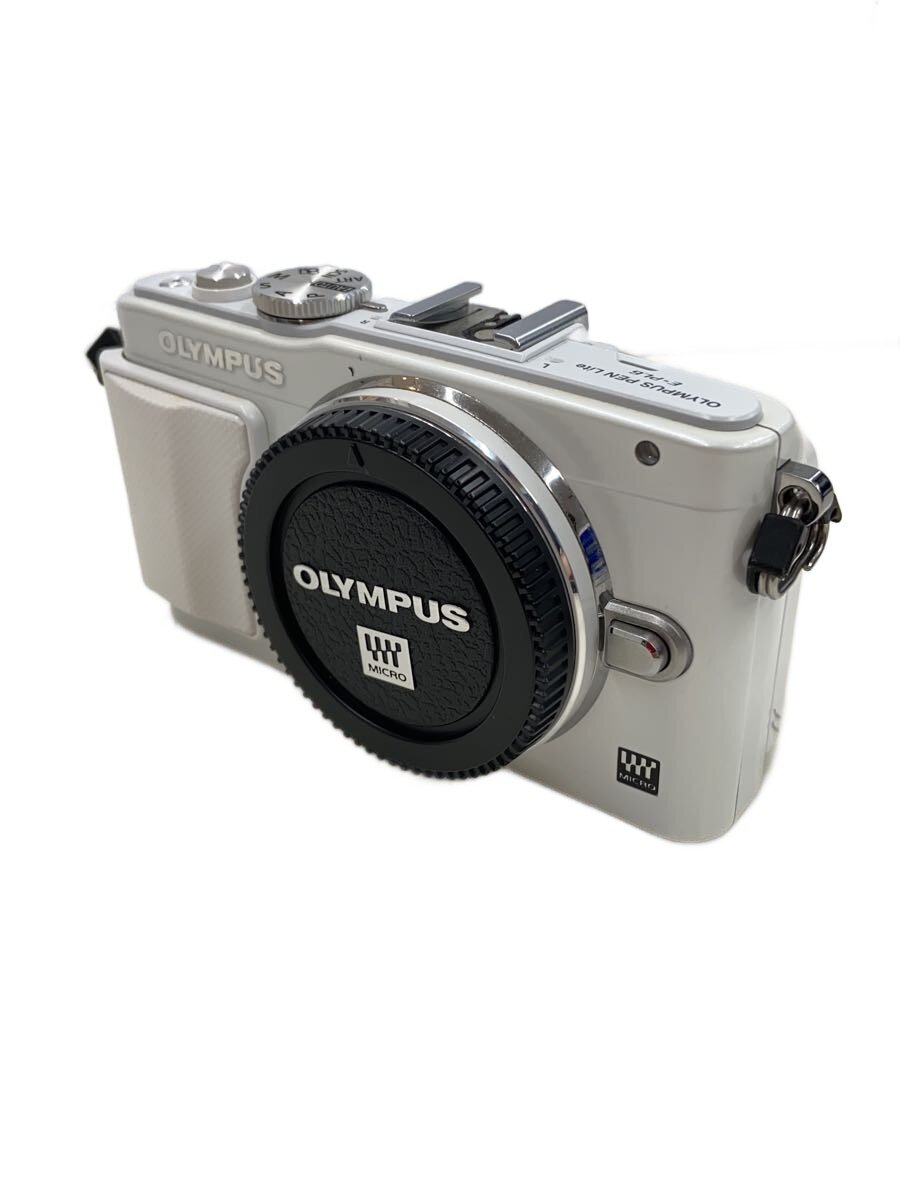 【中古】OM SYSTEM(OLYMPUS)◆デジタル一眼カメラ OLYMPUS PEN Lite E-PL6 ダブルズームキット [ホワイト]//【カメラ】
