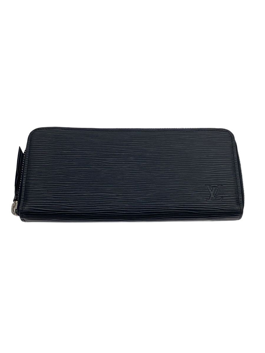 【中古】LOUIS VUITTON◆LV_ポルトフォイユ・クレマンス_エピ/長財布/ラウンドファスナー/レザー/BLK/メンズ/M60915【服飾雑貨他】
