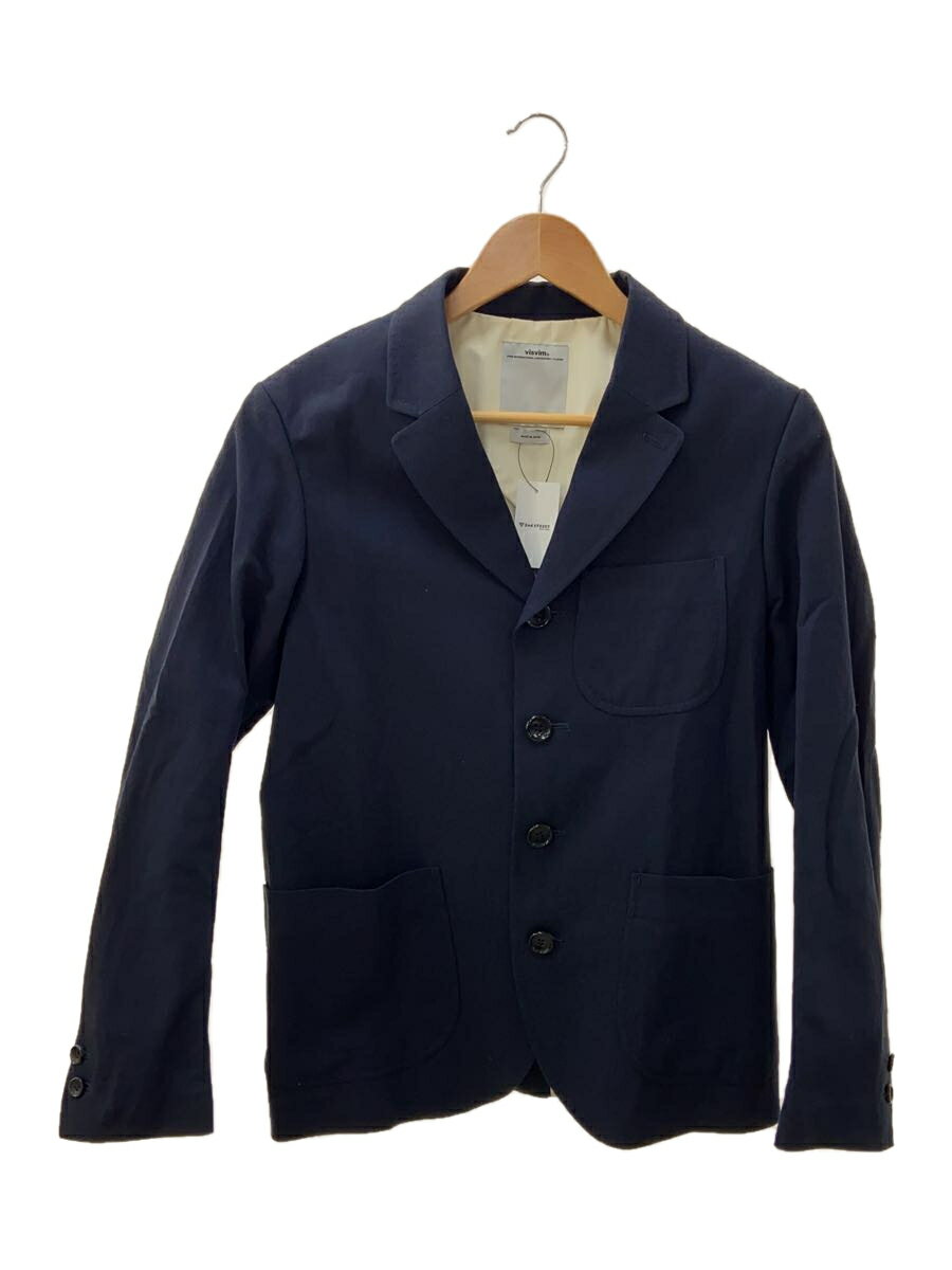 【中古】visvim◆テーラードジャケット/M/コットン/NVY/無地/VS0001739/MESA BLAZER/濃紺