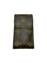 【中古】LOUIS VUITTON◆エテュイ・シガレット_モノグラム・キャンバス_BRW/PVC/BRW/総柄/メンズ【服飾雑貨他】