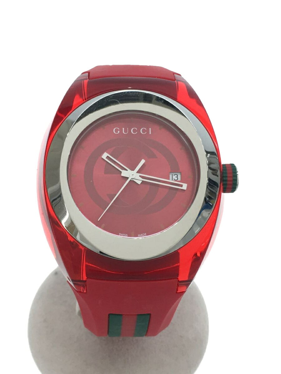 【中古】GUCCI◆SYNC/クォーツ腕時計/