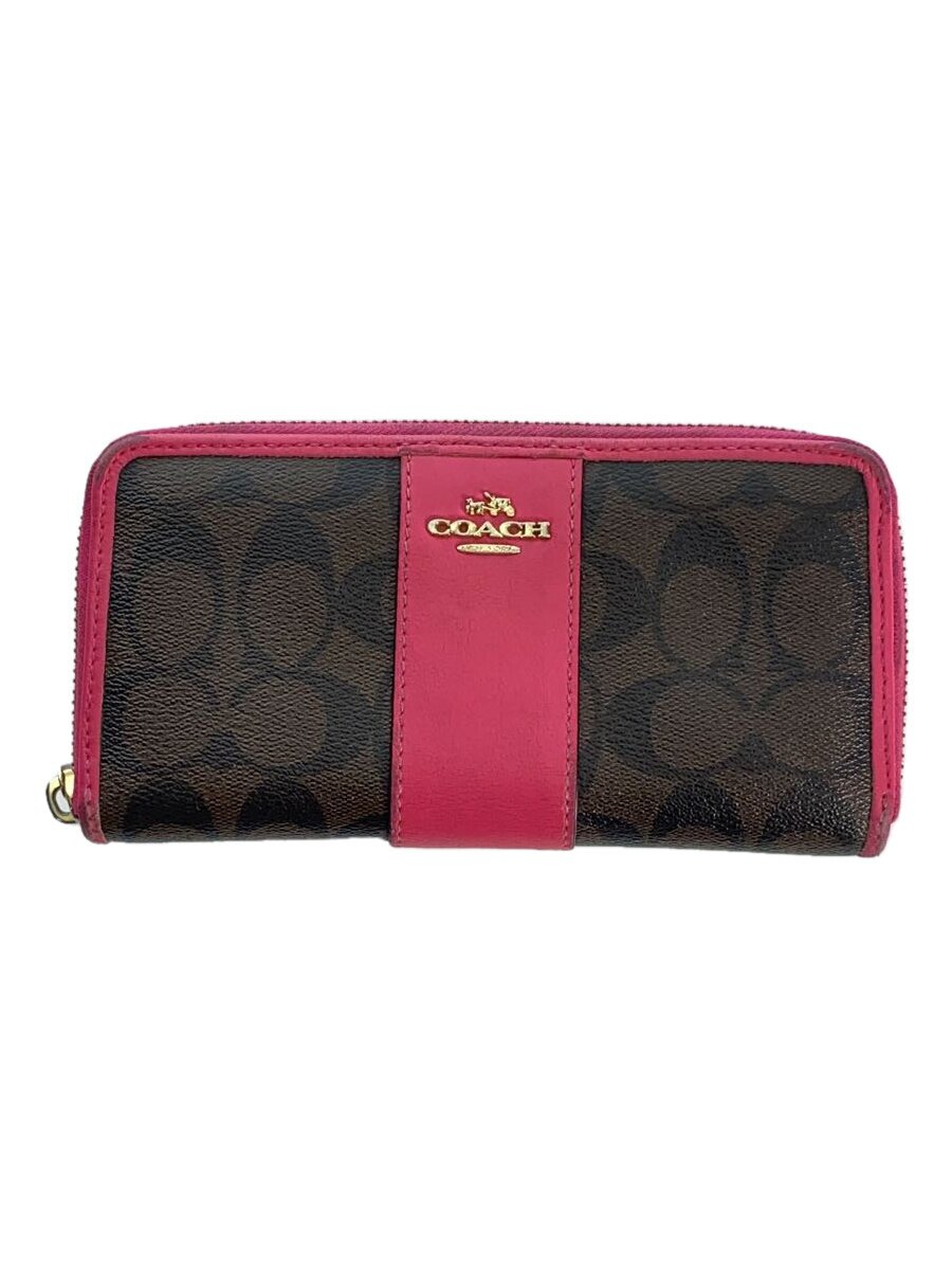 樂天商城 - 【中古】COACH◆長財布/PVC/BRW/レディース【服飾雑貨他】