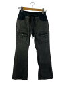 【中古】X-girl◆LOW RISE FLARE EASY PANTS/ボトム/S/コットン/GRY/105243031009【レディースウェア】